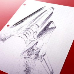 STYLO B4 SHUTTLE GRID FISHER SPACE PEN